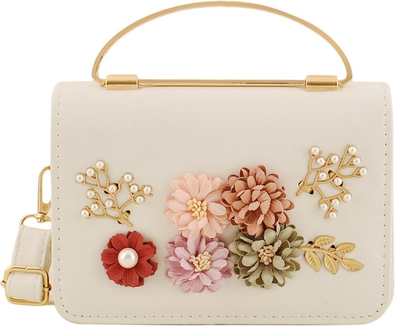 Women White Hand-held Bag Price in India