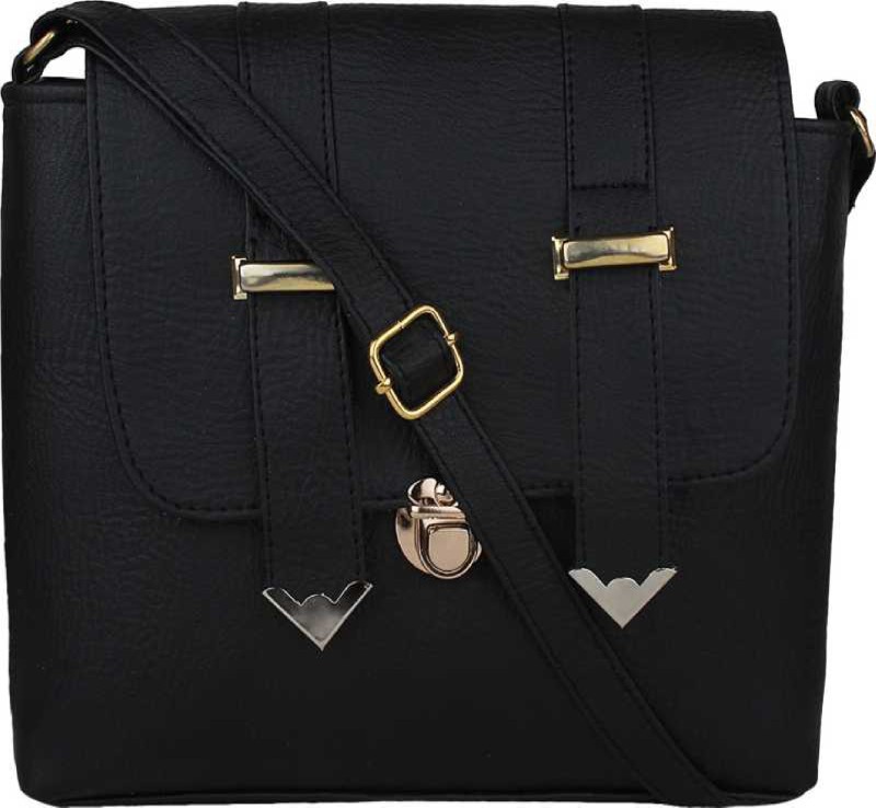 Black Women Sling Bag Price in India