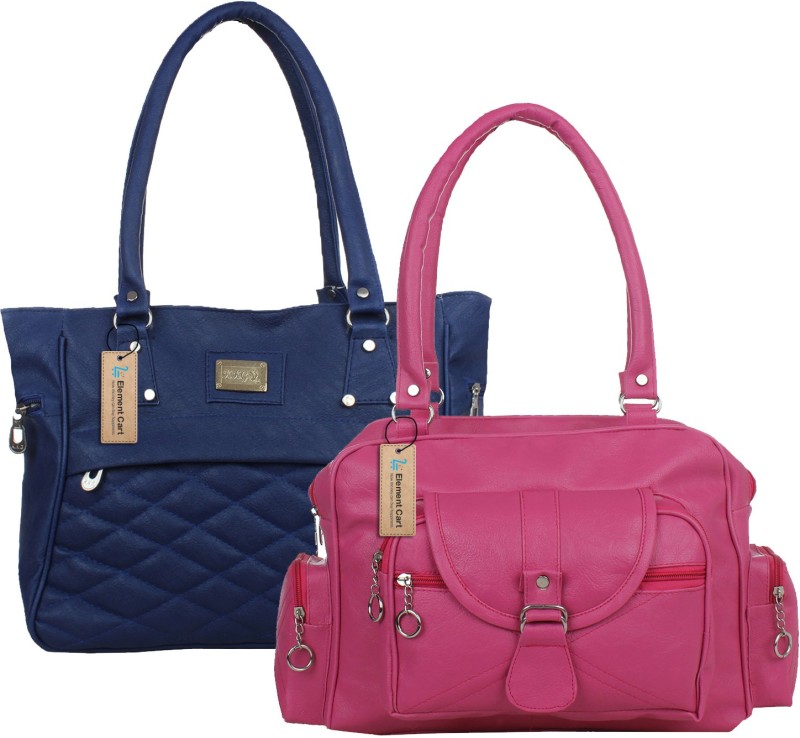 Women Blue, Pink Hand-held Bag Price in India