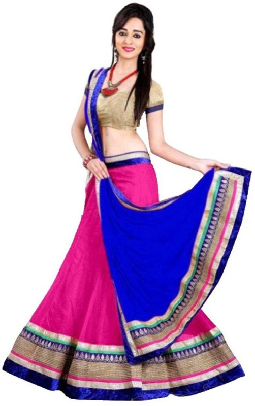 Embellished Semi Stitched Lehenga Choli Price in India