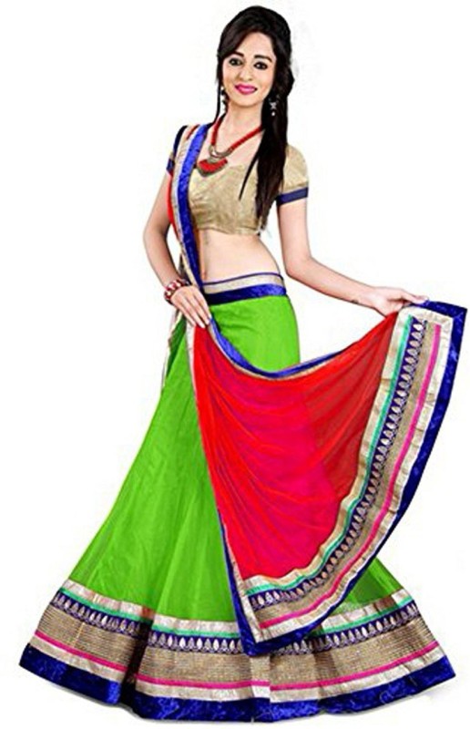 Embellished Semi Stitched Lehenga Choli Price in India