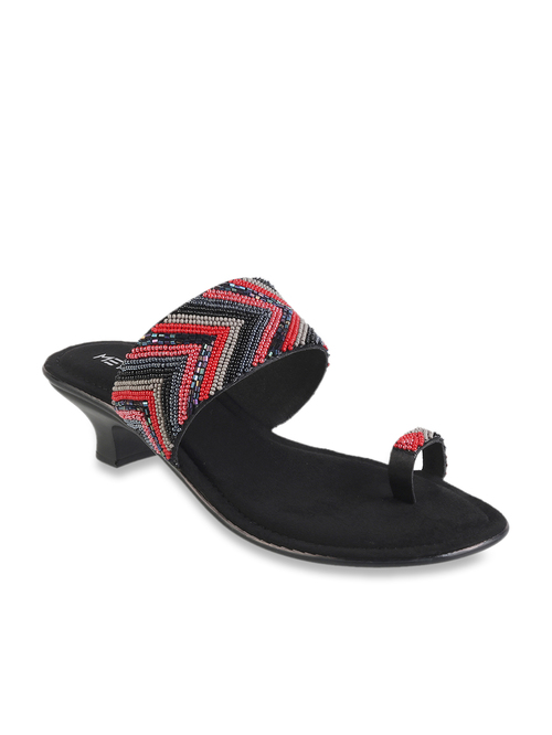 Metro Black Toe Ring Sandals Price in India