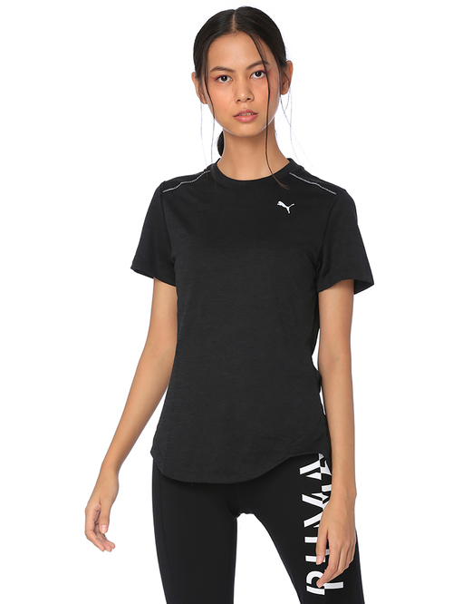 Puma Black Regular Fit Tee Price in India