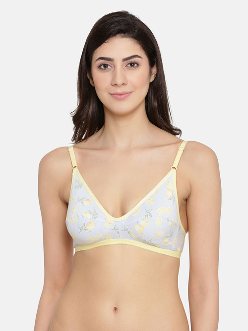 Clovia Yellow Non Wired Non Padded Full Coverage Bra Price in India