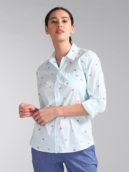 GAP Blue Striped Shirt Price in India, Full Specifications & Offers