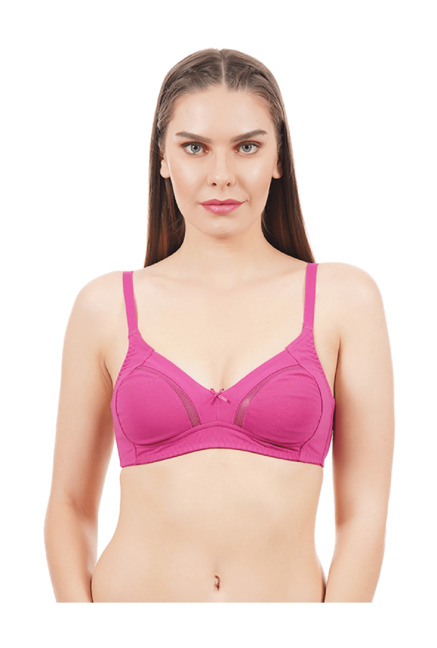 Amante Pink Non Wired Non Padded T-Shirt Bra Price in India