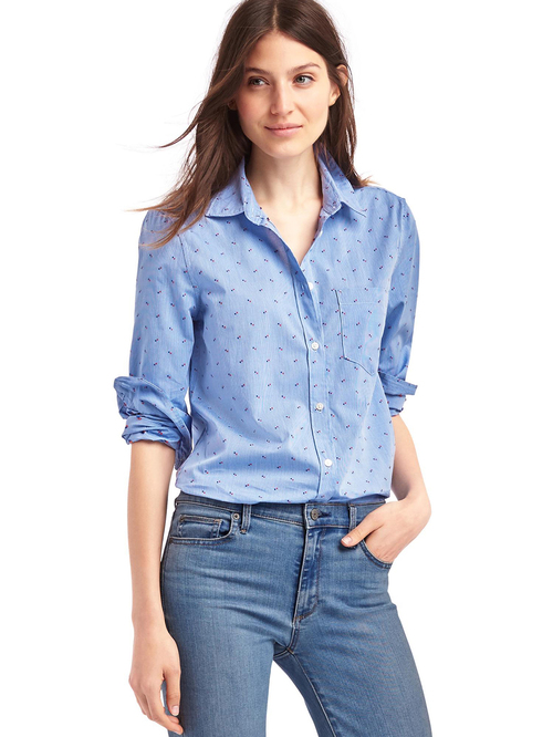 GAP Blue Striped Shirt Price in India