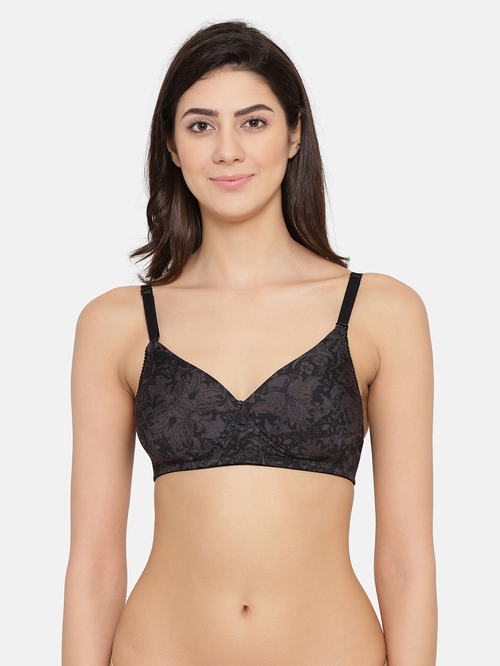 Clovia Black Non Wired Padded T-Shirt Bra Price in India