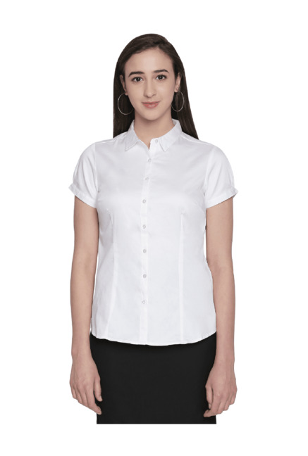 Annabelle by Pantaloons White Regular Fit Shirt Price in India