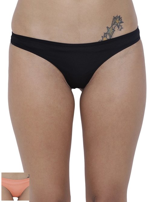 BASIICS by La Intimo Multicolor Bikini Panty ( Pack Of 2 ) Price in India