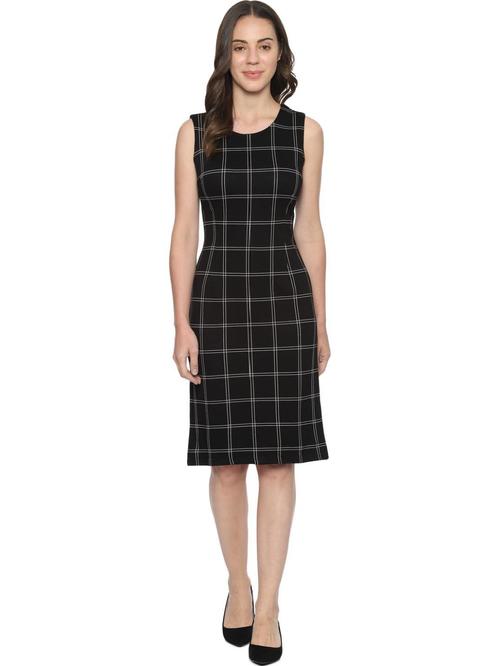Solly by Allen Solly Black Checks Dress Price in India