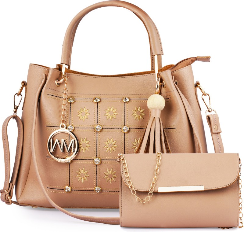 Women Beige Hand-held Bag Price in India