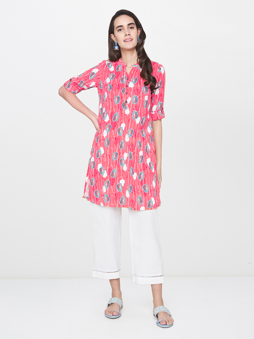 Global Desi Coral Printed Tunic Price in India