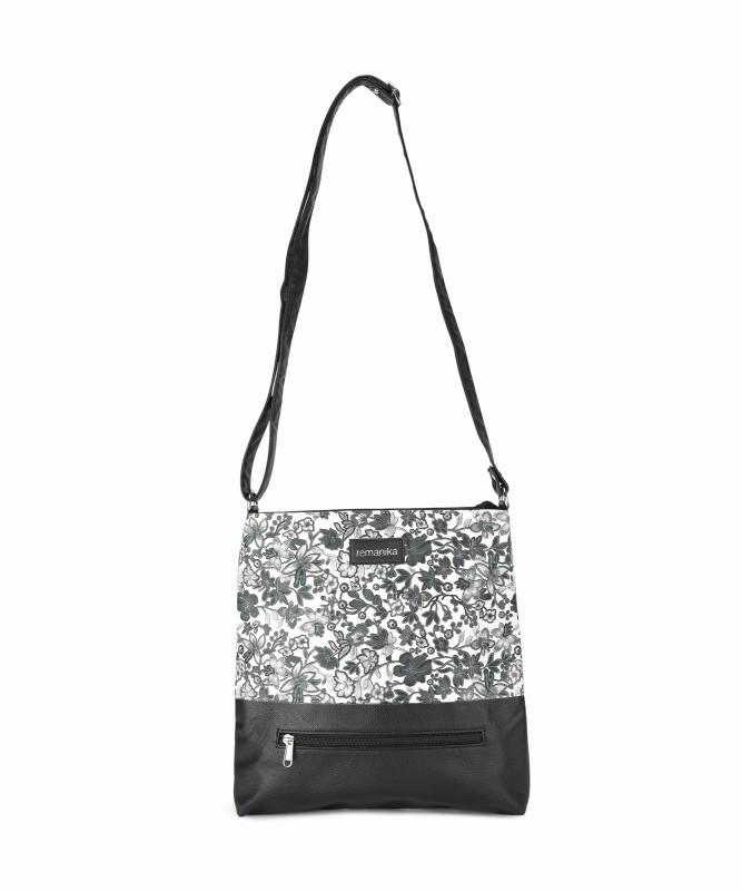 Black, White Women Sling Bag Price in India