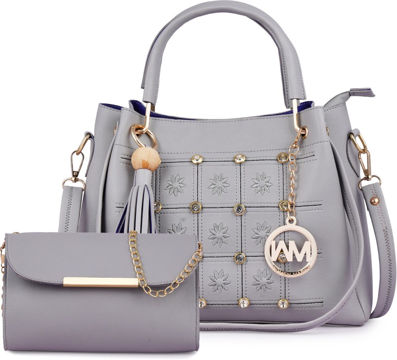 Women Grey Hand-held Bag Price in India