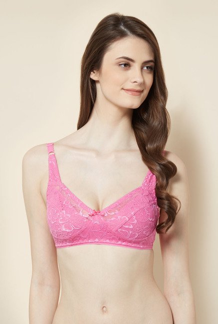 Little Lacy Pink Lace Bra Price in India, Full Specifications & Offers