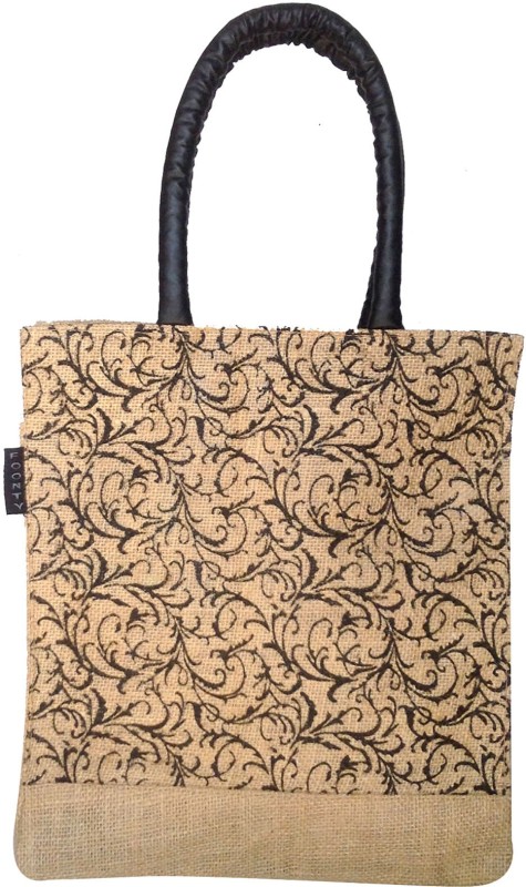 Women Black, Beige Tote Price in India