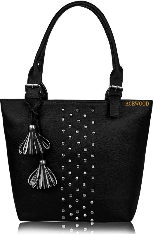 Women Black Hand-held Bag Price in India