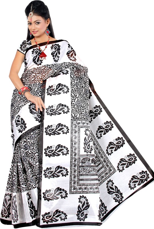 Printed Daily Wear Polycotton Saree Price in India