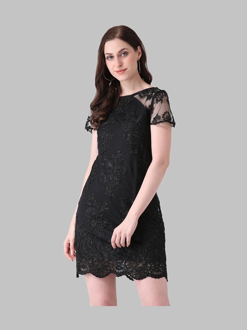 Latin Quarters Black Lace Dress Price in India
