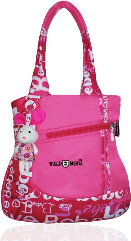 Women White, Pink Shoulder Bag Price in India