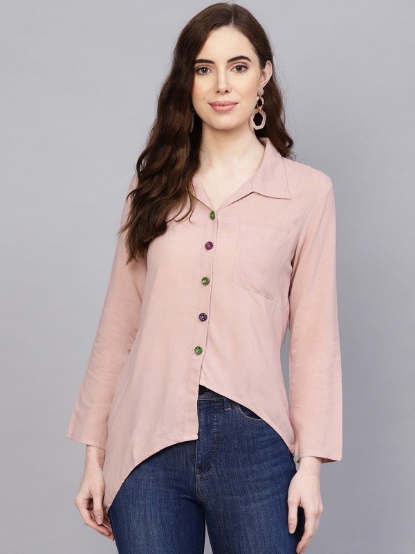 Women Solid Casual Shirt Price in India