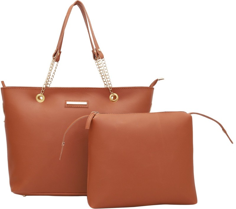 Women Tan Tote Price in India