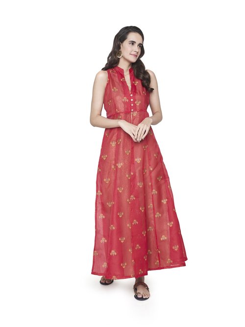 Global Desi Maroon Printed Co-Ordinates Price in India