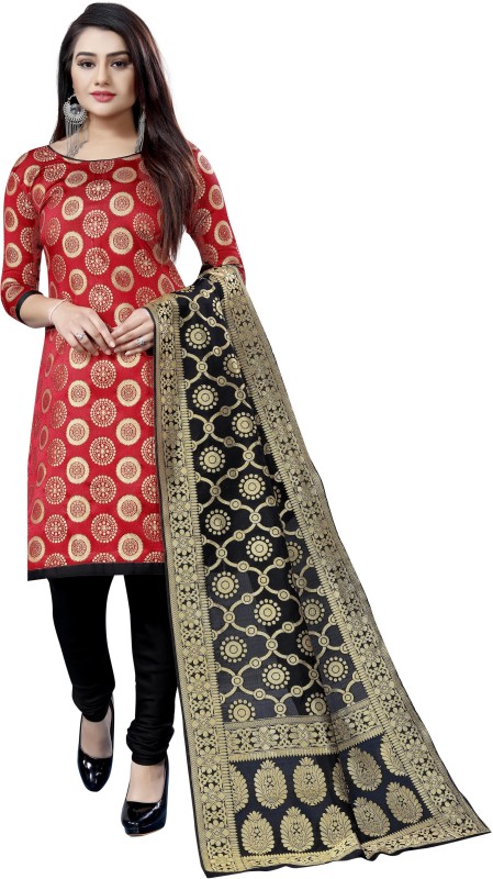 SATYAM WEAVES Brocade Woven Salwar Suit Material Price in India