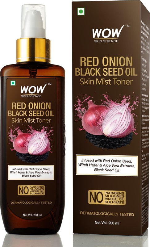 WOW Skin Science Red Onion Skin Mist Toner with Red Onion Seed, Witch Hazel & Aloe Vera Extracts, Black Seed Oil Men & Women Price in India