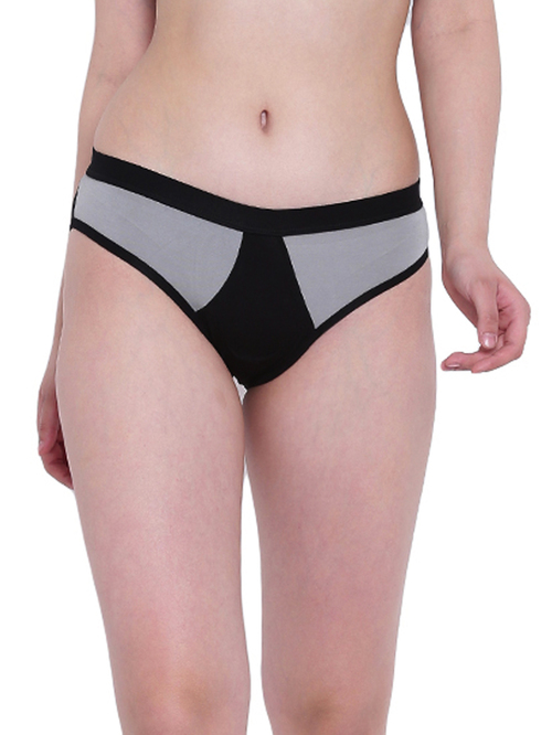 La Intimo Grey Hipster Panty Price in India