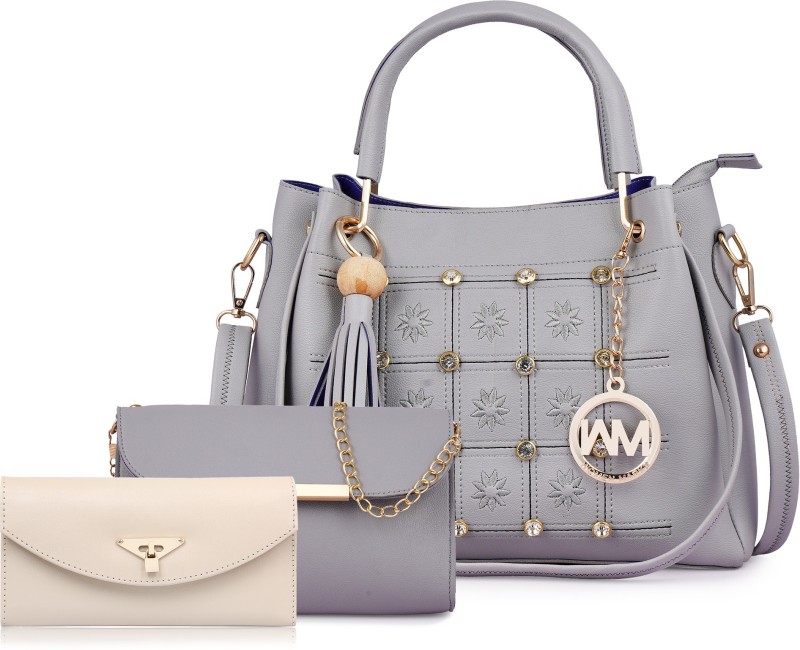 Women Grey Hand-held Bag Price in India