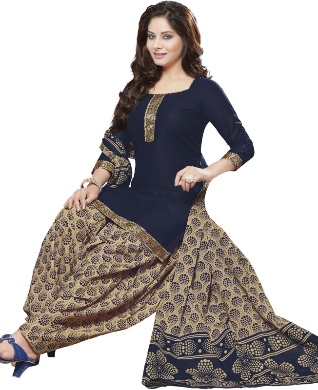 Reya Cotton Blend Printed Salwar Suit Material Price in India