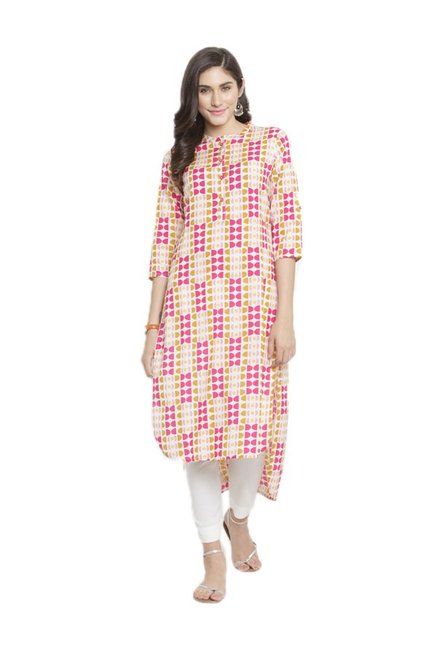 Varanga Multicolor Cotton Blend Kurta With Pants Price in India