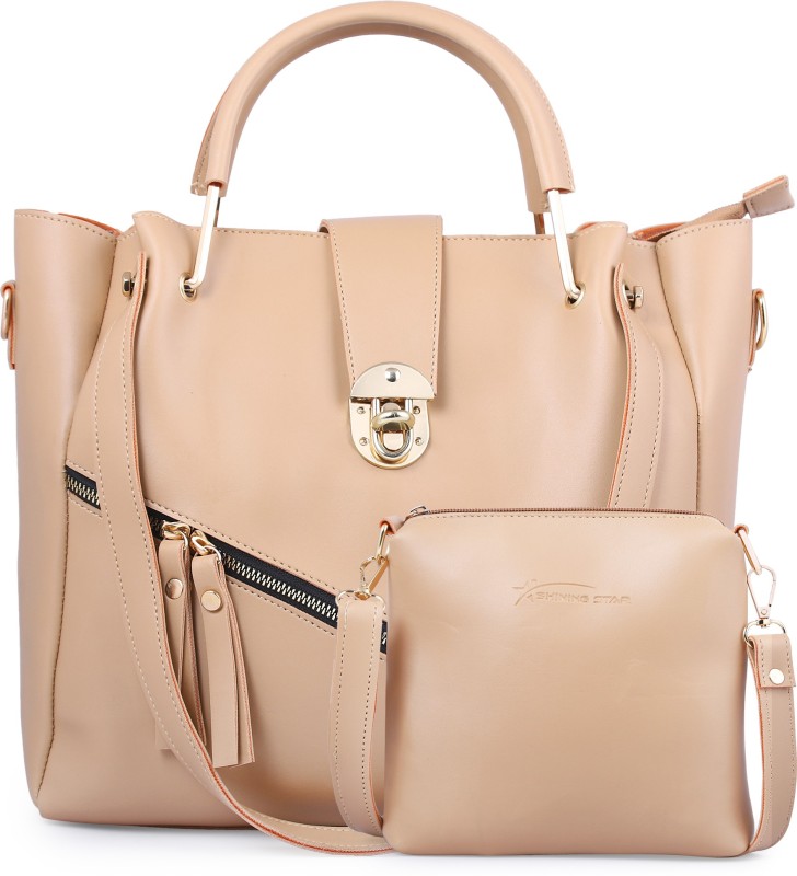 Women Beige Hand-held Bag Price in India