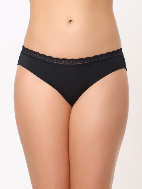 Wacoal Black Bikini Panty Price in India