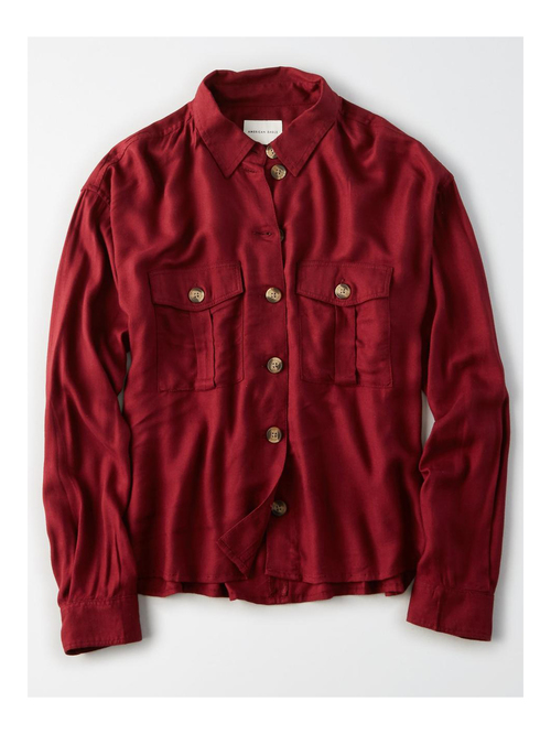 American Eagle Outfitters Burgundy Shirt Price in India