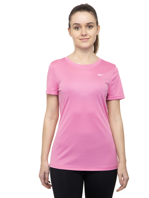 Reebok Pink Round Neck T-Shirt Price in India