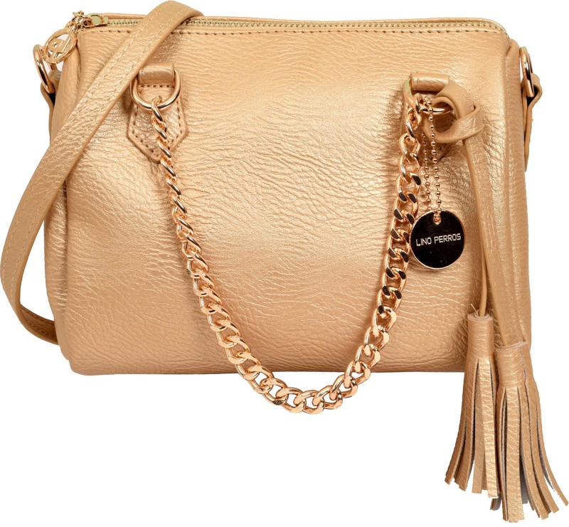 Women Gold Shoulder Bag Price in India