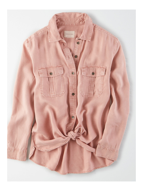 American Eagle Outfitters Peach Shirt Price in India
