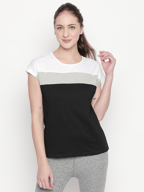 Ajile by Pantaloons Black Cotton Top Price in India