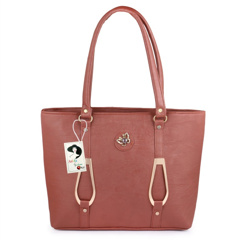 Women Brown Tote Price in India