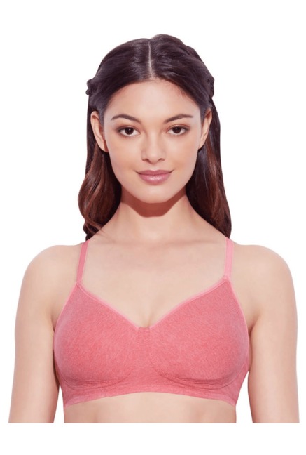 Enamor Tomato Melange Non Wired Non Padded T-Shirt Bra Price in India