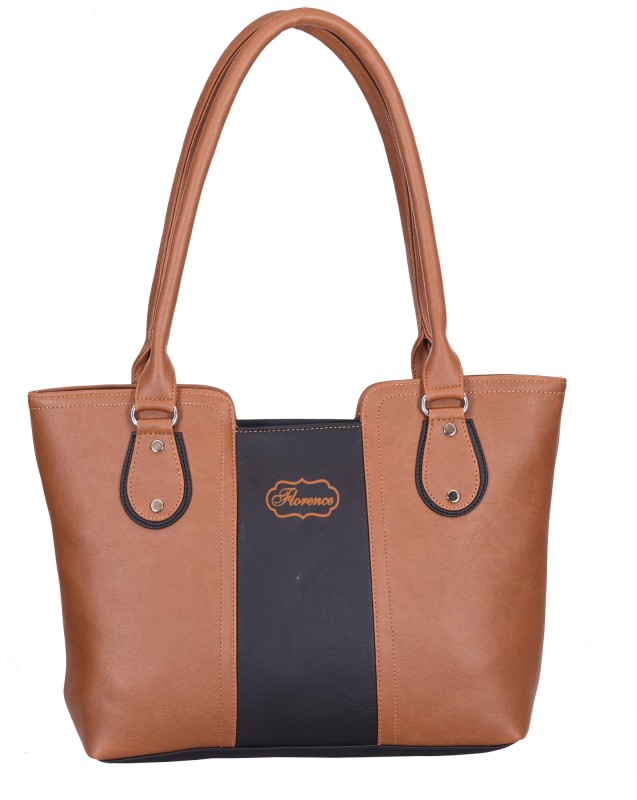 Women Tan, Blue Shoulder Bag Price in India