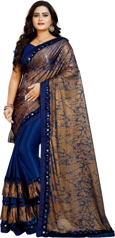 Printed Fashion Lycra Blend Saree Price in India