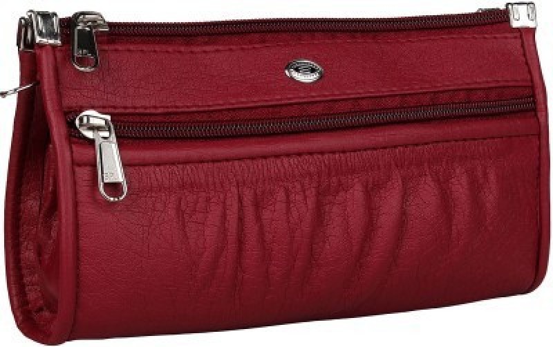 Casual Maroon  Clutch Price in India