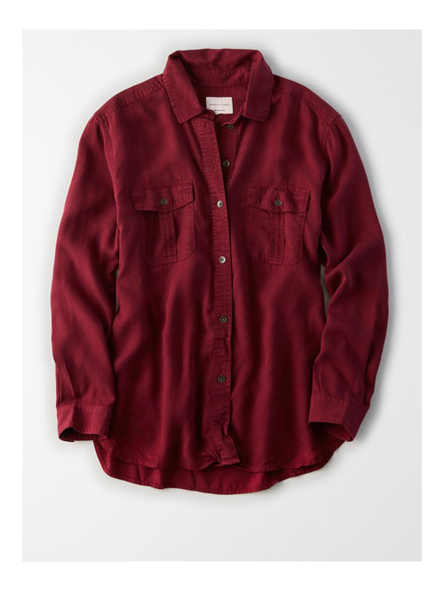 American Eagle Outfitters Burgundy Shirt Price in India