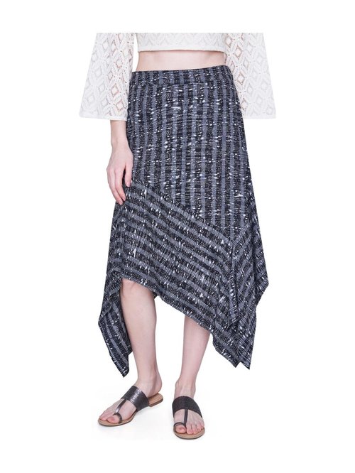 Global Desi Black Printed Skirt Price in India