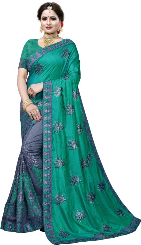 Woven Bollywood Poly Crepe Saree Price in India