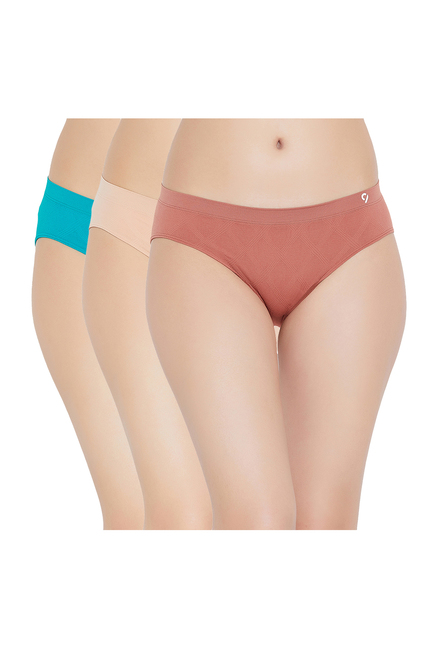 C9 Multicolored Self Pattern Hipster Panty Price in India